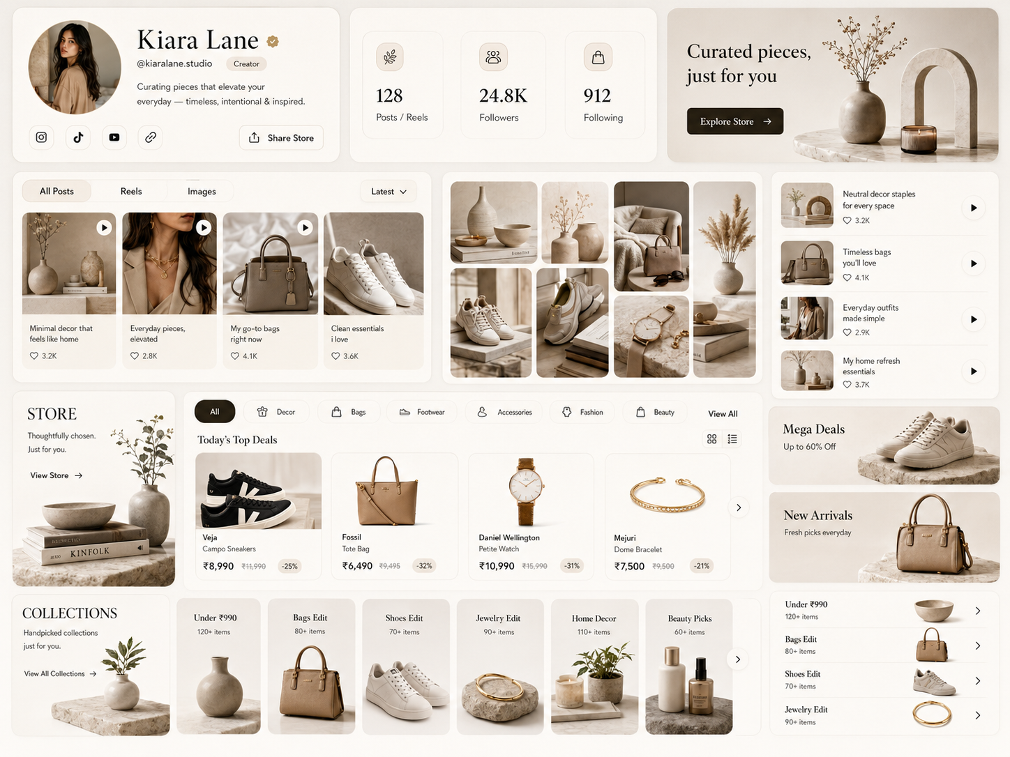 Editorial Commerce storefront theme preview