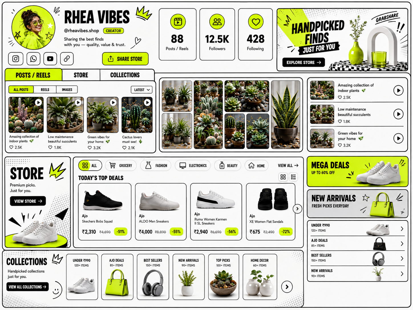 Neo Brutalist storefront theme preview